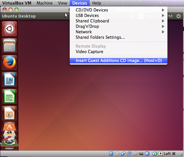 add optical drive virtualbox guest additions ubuntu