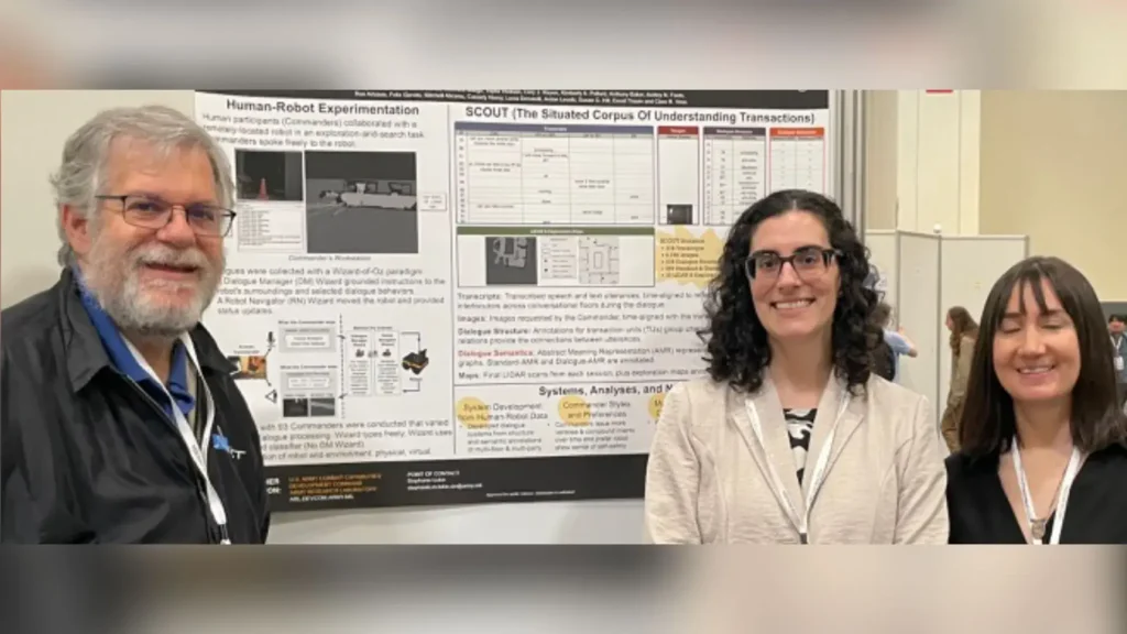 SCOUT team presenting paper